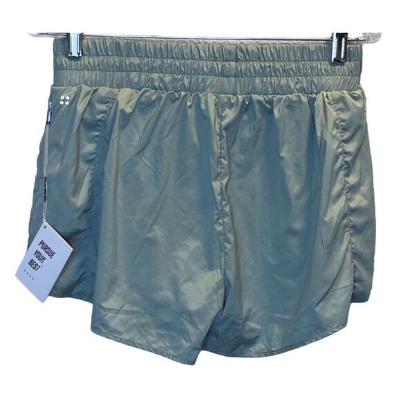 ACTA Womens Running Shorts Size Large Green Elastic Waistband 2.5” Inseam Pocket - Picture 10 of 10